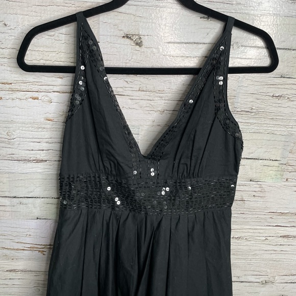 Guess black a line dress sparkly size 5 - Picture 3 of 10